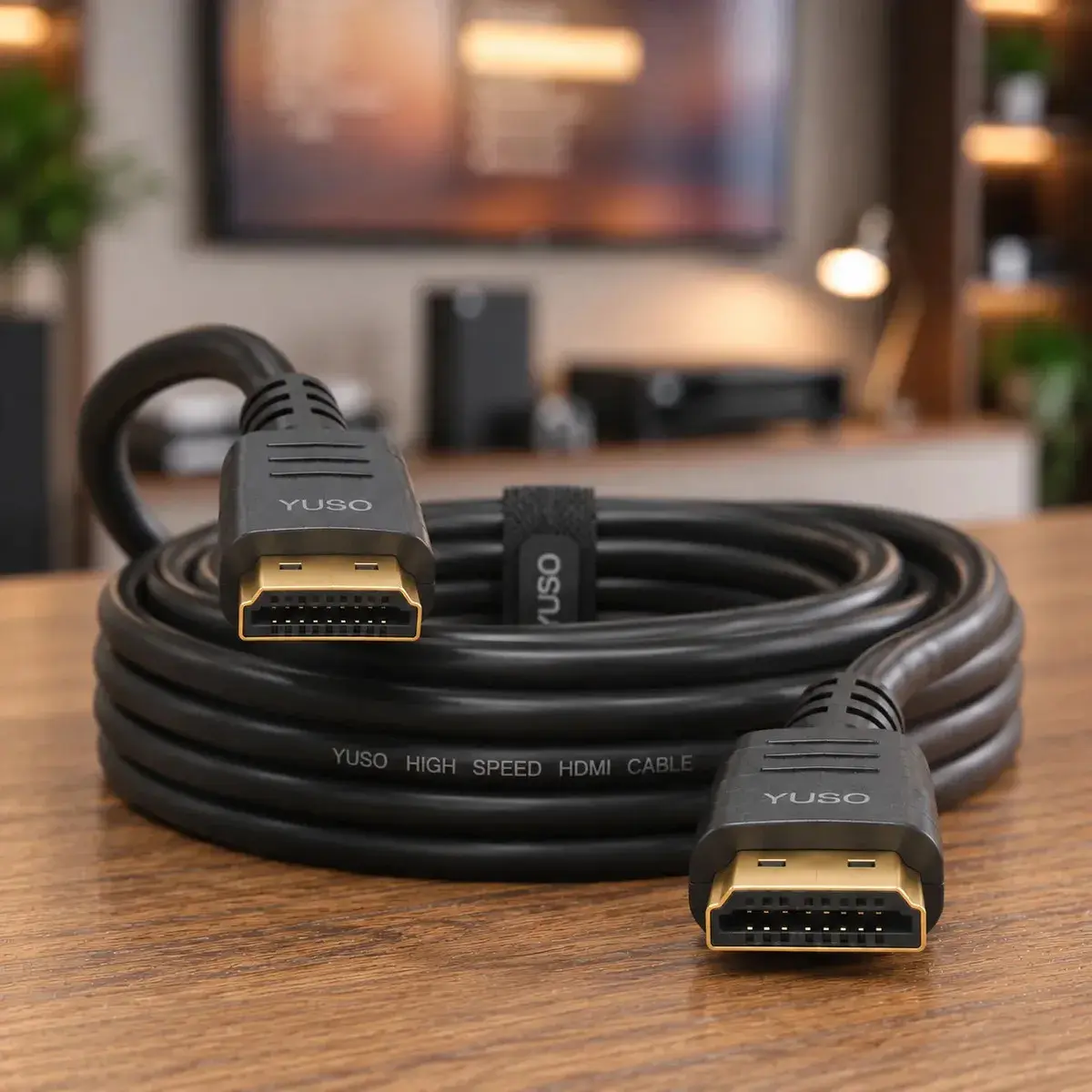 Cabo Hdmi 30 Metros 4k 120hz Blindado Ultra High Speed Full Hd Compatível Com Ps5 Tv Smart E Projetor 30M Alta Velocidade - Yuso