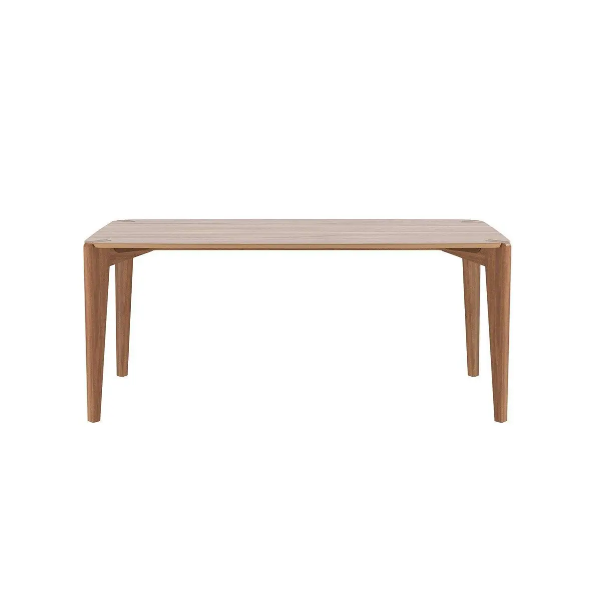 Mesa de Jantar 180cm com Pés de Madeira e Travessa de Aço Harmony Canella/Natural