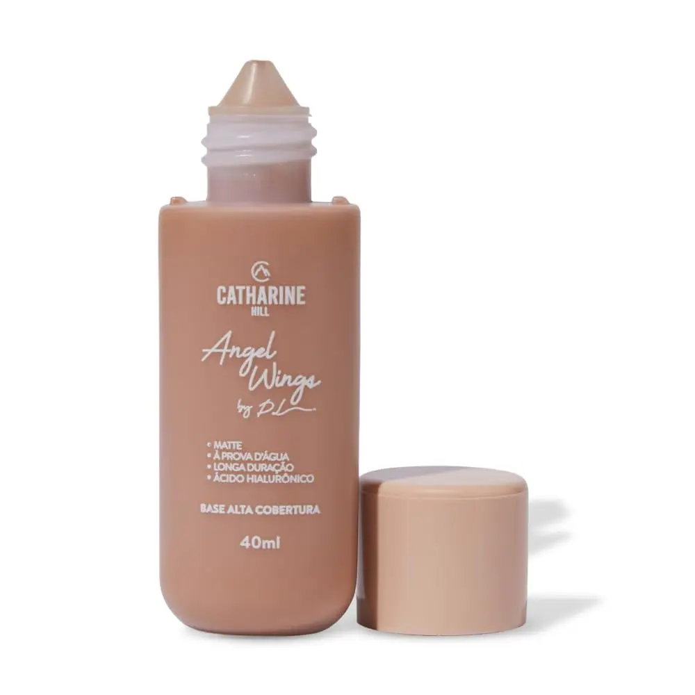Catharine Hill Base Líquida Alta Cobertura Angel Wings 2022/A7 40ml À Prova D'água Acabamento Matte Vegano Ácido Hialurônico - 1