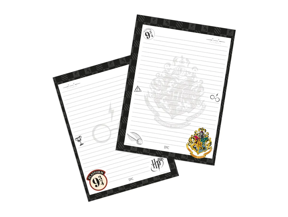 DAC - Acessório para Fichário Universitário com 48 folhas 5 Divisória e Adesivos - Harry Potter