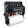 Porta Temperos/Condimentos MDF kit 12 Tubetes + Suporte para papel toalha + Adesivos *TLT - 1
