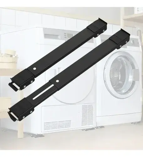 Suporte De Rodinhas Base Maquina Lavar Geladeira Ajustável
