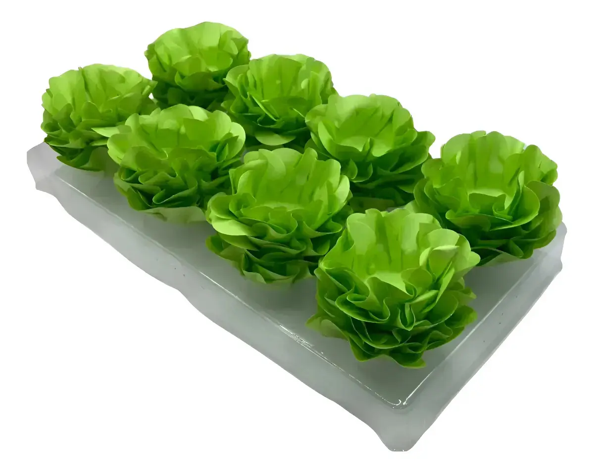 120 Forminhas P/ Doces Finos Style Cores Diversas Ultrafest Cor Verde-limão