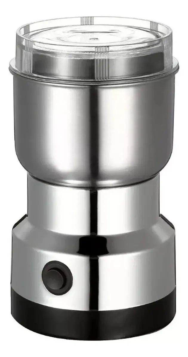 Moedor Elétrico Café Multifuncional Sementes Ervas Grãos Secos Inox 110v