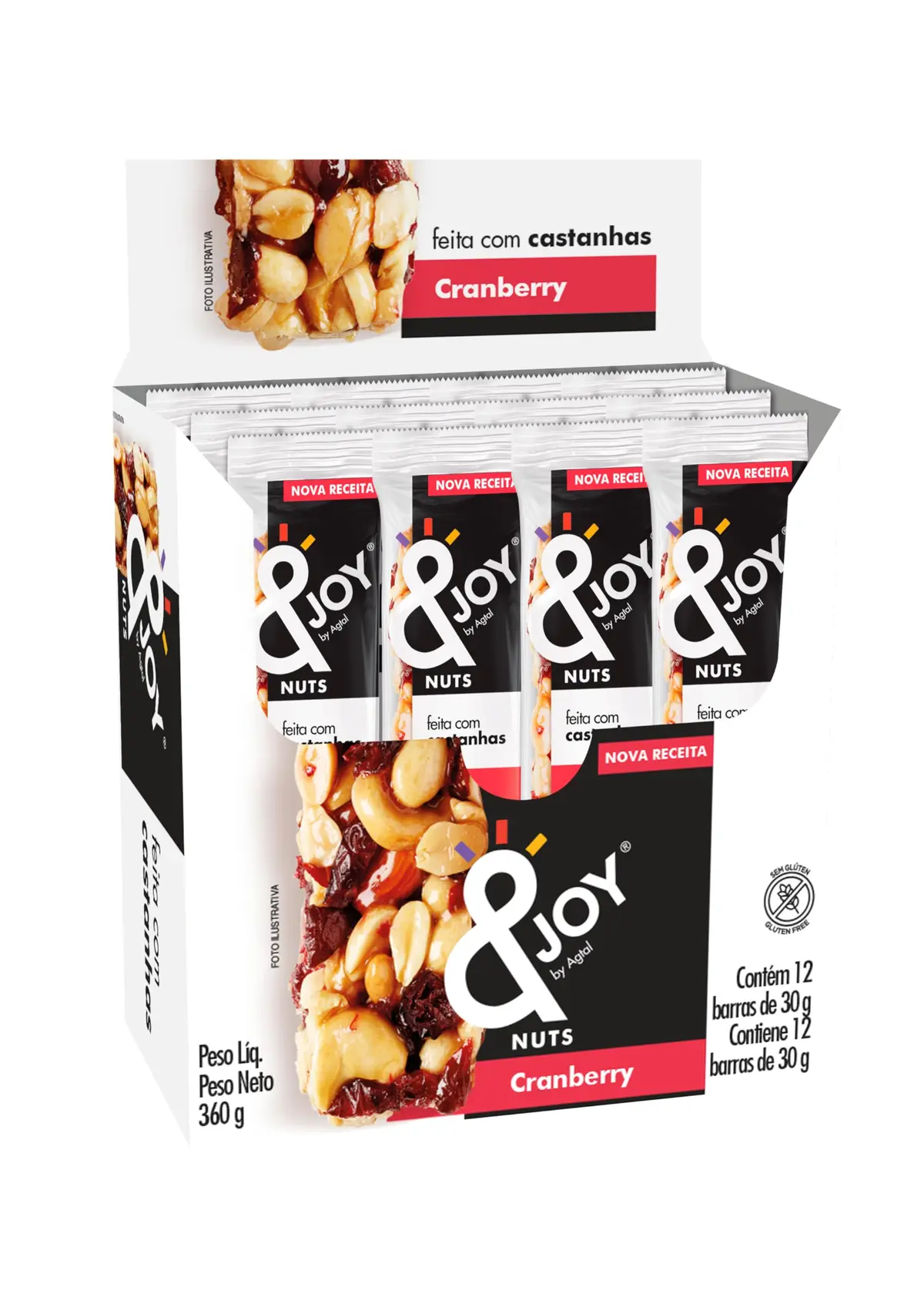 Enjoy Barra Mixed Nuts Cranberry 12 X 30G - 1