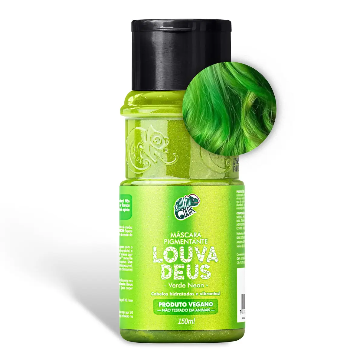 Kamaleão Color – Máscara Pigmentante Semi-Permanente, Louva Deus - Cores Vibrantes e Hidratação Intensa – Low Poo, Vegano, Cruelty Free – 150ml - 1