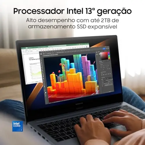 Samsung Galaxy Book4 Intel® Core™ i5-1335U, Windows 11 Home, 8GB, 512GB SSD, Iris Xe, 15.6'' Full HD LED, 1.55kg*. thumbnail 6