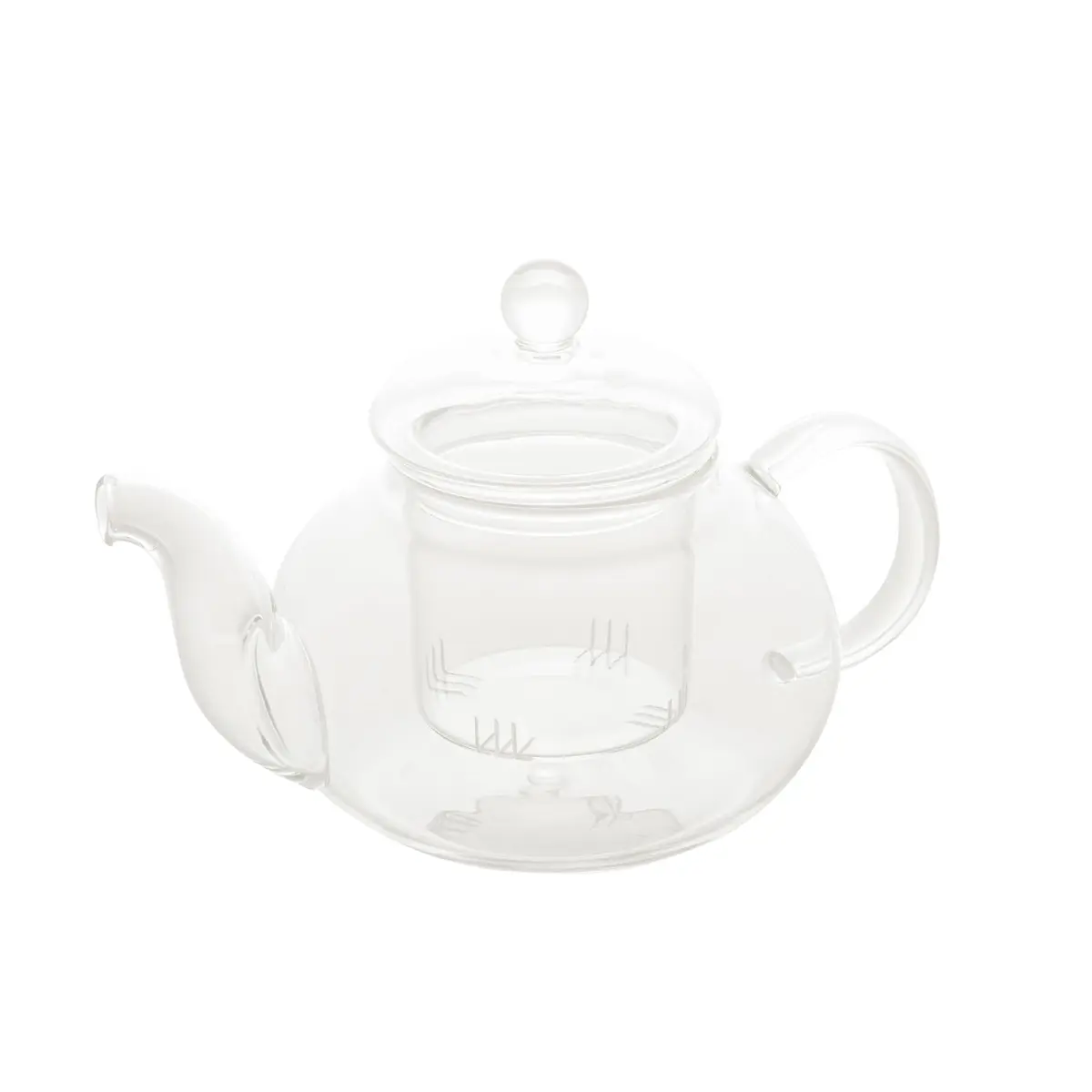 LYOR - Chaleira de Vidro Borossilicato Resistente ao Calor 860ml - 1