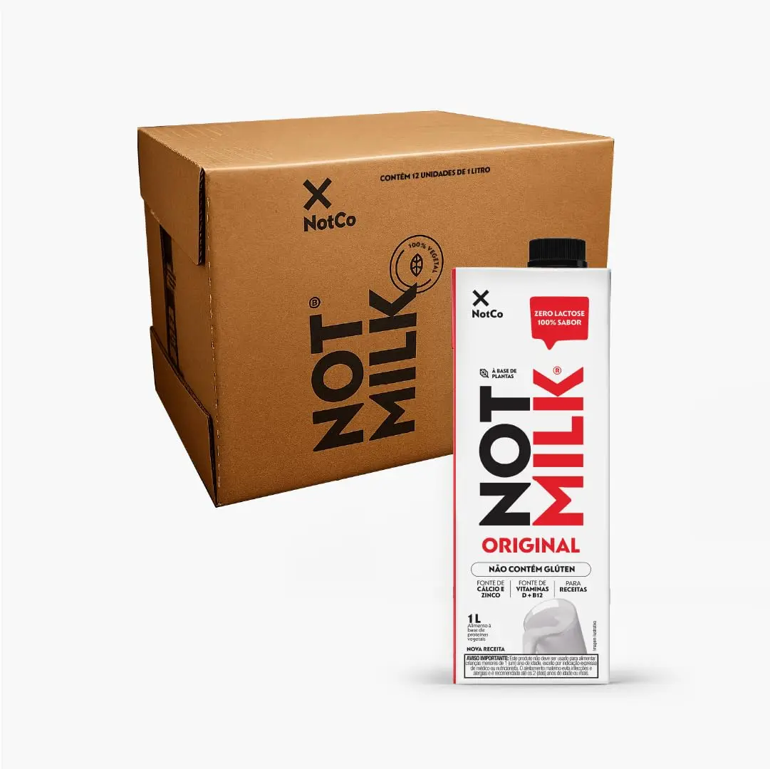 Bebida Vegetal NotCo NotMilk Original 1L - Caixa com 12 unidades - 1