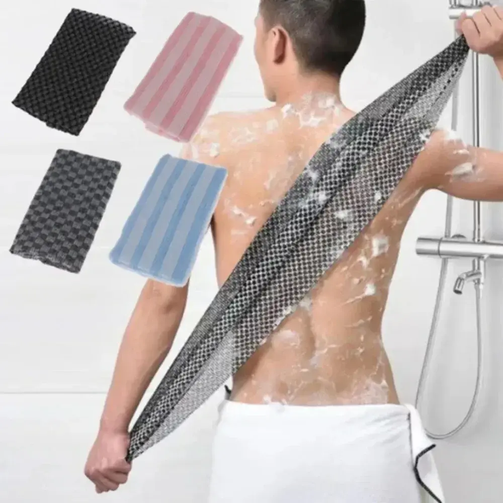 Toalha de Nylon Japonesa para Esfoliação e Limpeza Corporal, Esponja de Banho, Acessórios para Banheiro - 1