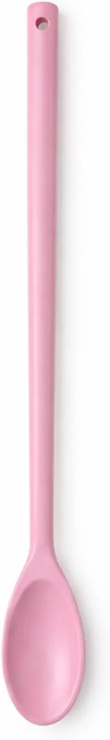 Colher de Plástico Rosa 40cm Grande e Resistente para Cozinha Utensílio para Mexer e Servir Alimentos Ideal para o Dia a Dia - 1