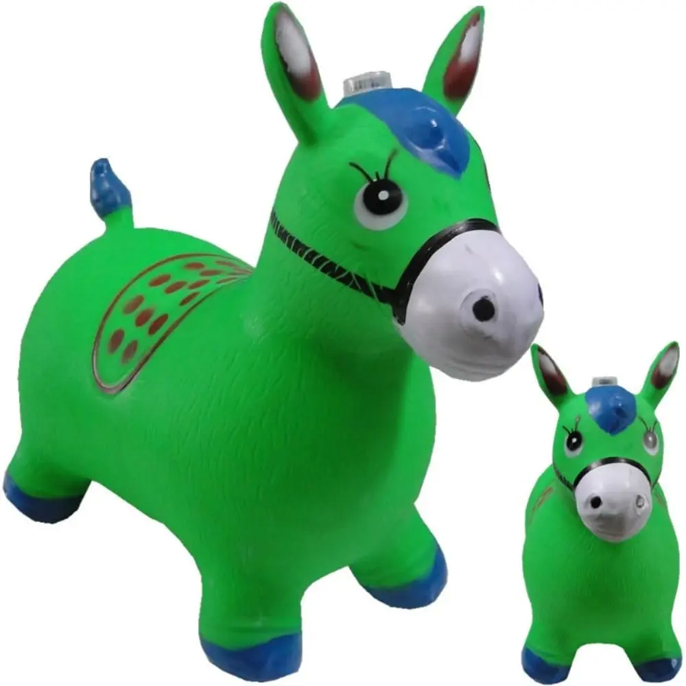 Brinquedo Infantil Cavalinho Upa Upa com Luzes LED e Efeitos Sonoros Ideal para Brincadeiras e Desenvolvimento Infantil (Verde)