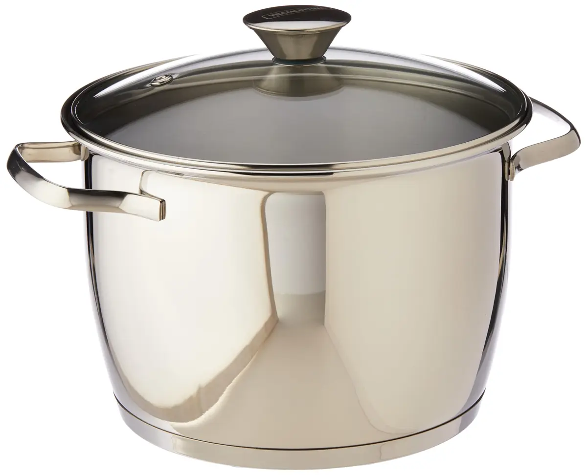 Caldeirão com Fundo Triplo e Tampa de Vidro Tramontina inox 20Cm, CALDEIRÃO ALLEGRA