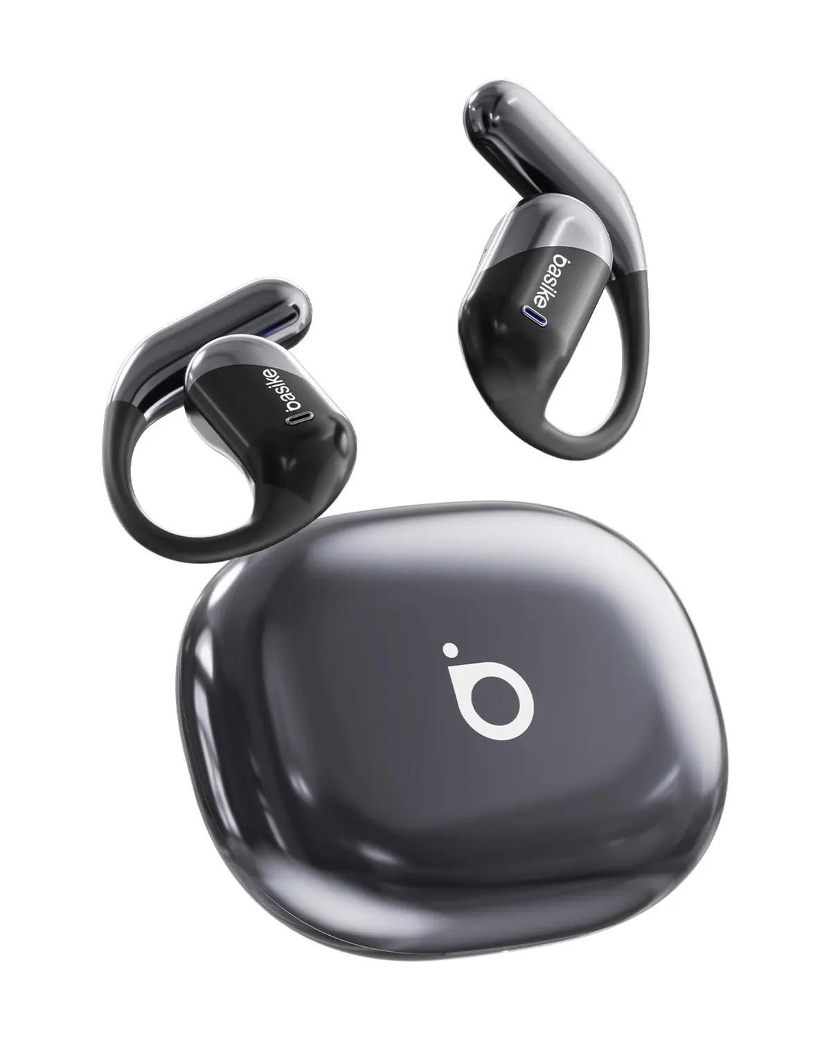 Fone de ouvido Bluetooth, Basike Ba-FON303A OWS Fone sem Fio(Preto) | Bluetooth V6.1, 8h de Reprodução, 100 Horas em Standby, Compatível com Assistente de Voz para Corrida/Exercícios - 1