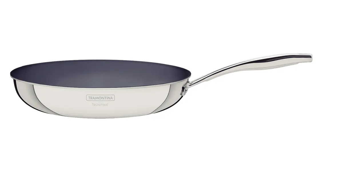 Tramontina frigideira Grano em Aço inox com Corpo Triplo e Revestimento Interno Cerâmico Grafite 30 cm