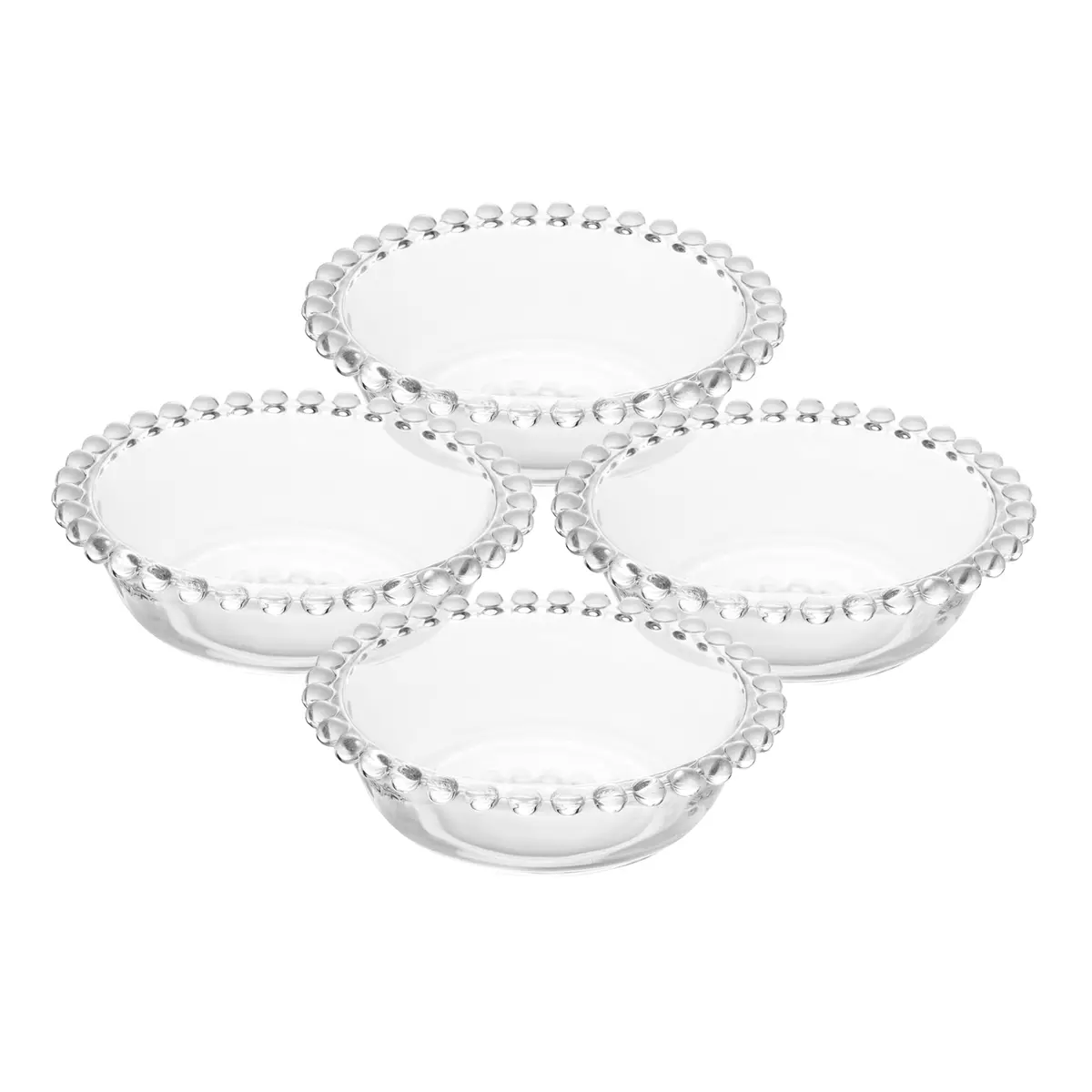 WOLFF - Conjunto 4 Bowls Pearl 12Cm X 4Cm Cristal - 1