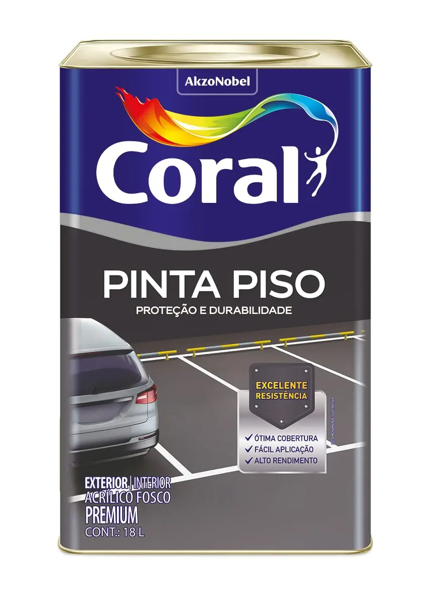 PINTA PISO AZUL 18L - CORAL