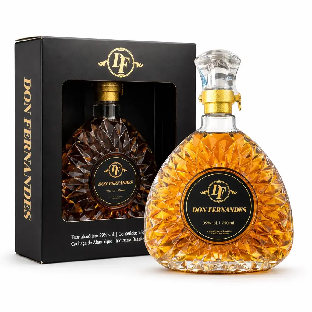 Don Fernandes Cachaça Premium 750ml Envelhecida em Carvalho Caixa Presente - 1