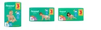 Fralda Personal Baby M((70) G(60) XG(50) XXG(50) - 1