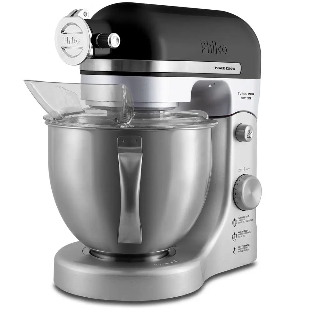 Philco Batedeira Planetária PBP1200P Inox 5l 1200W 220v