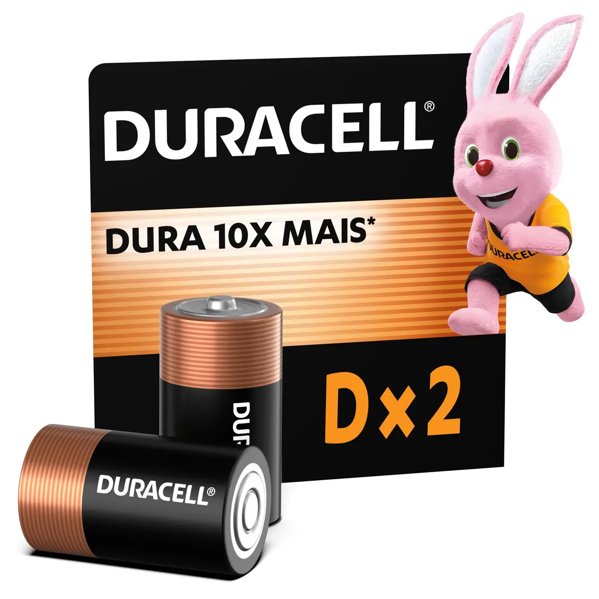 Duracell Pilhas Alcalinas D Grande Pack 2 Unidades – Ideal para Lanternas Industriais e Equipamentos Médicos