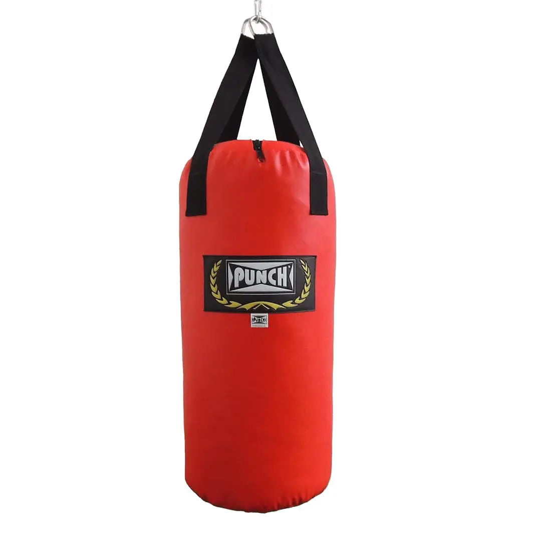 PUNCH Saco de Pancada 1,20 m - Boxe, Muay Thai, Artes Marciais, Lutas em Geral - Profissional Vazio