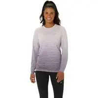 Camiseta ASICS Manga Longa Seamless - Feminino - Rosa/Roxo