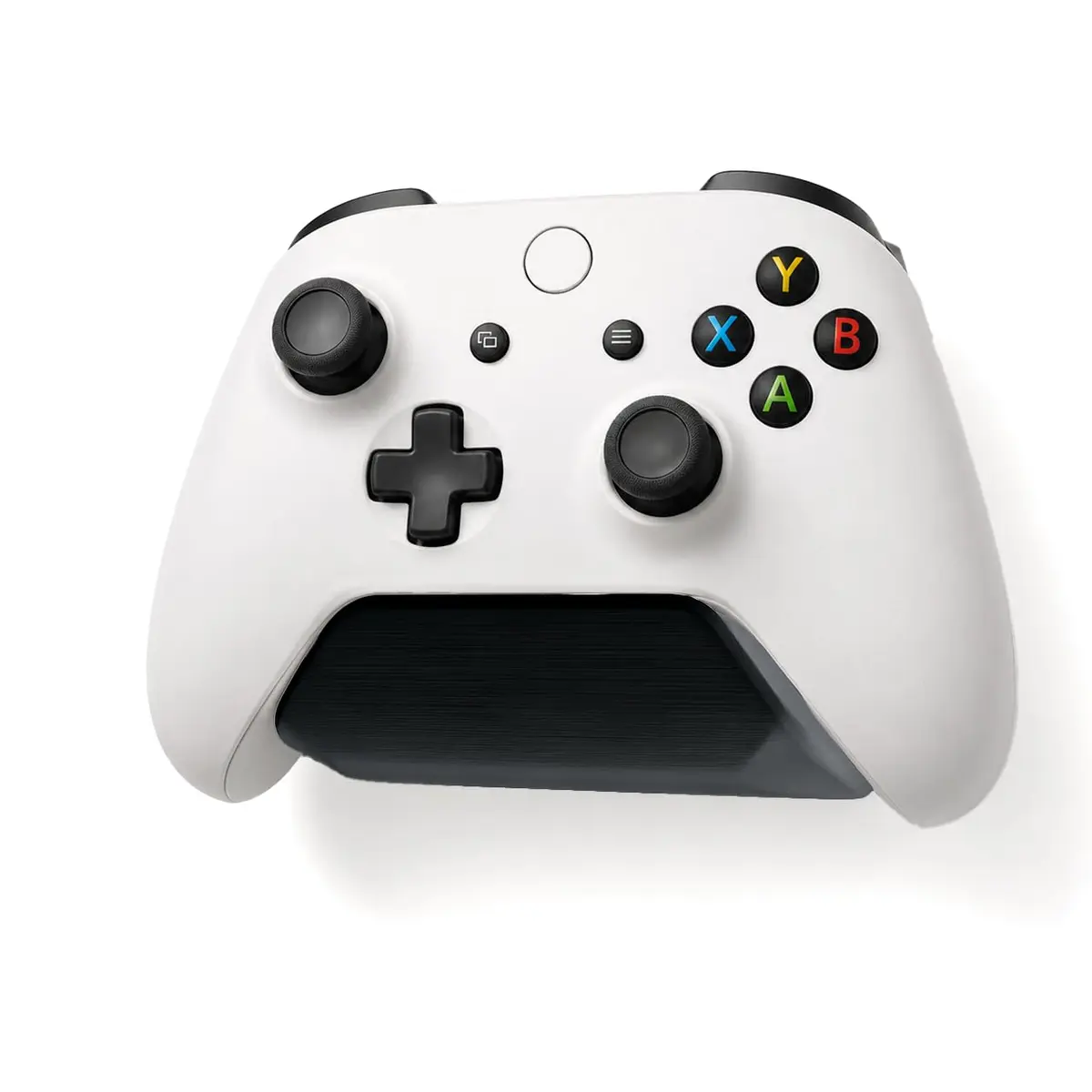 Suporte de Parede para Controle Xbox One e Series S/X, Organizador Gamer Joystick Fixação com Fita Dupla Face 3M, Sem Furos, Branco, para 1 Controle (Preto) - 1
