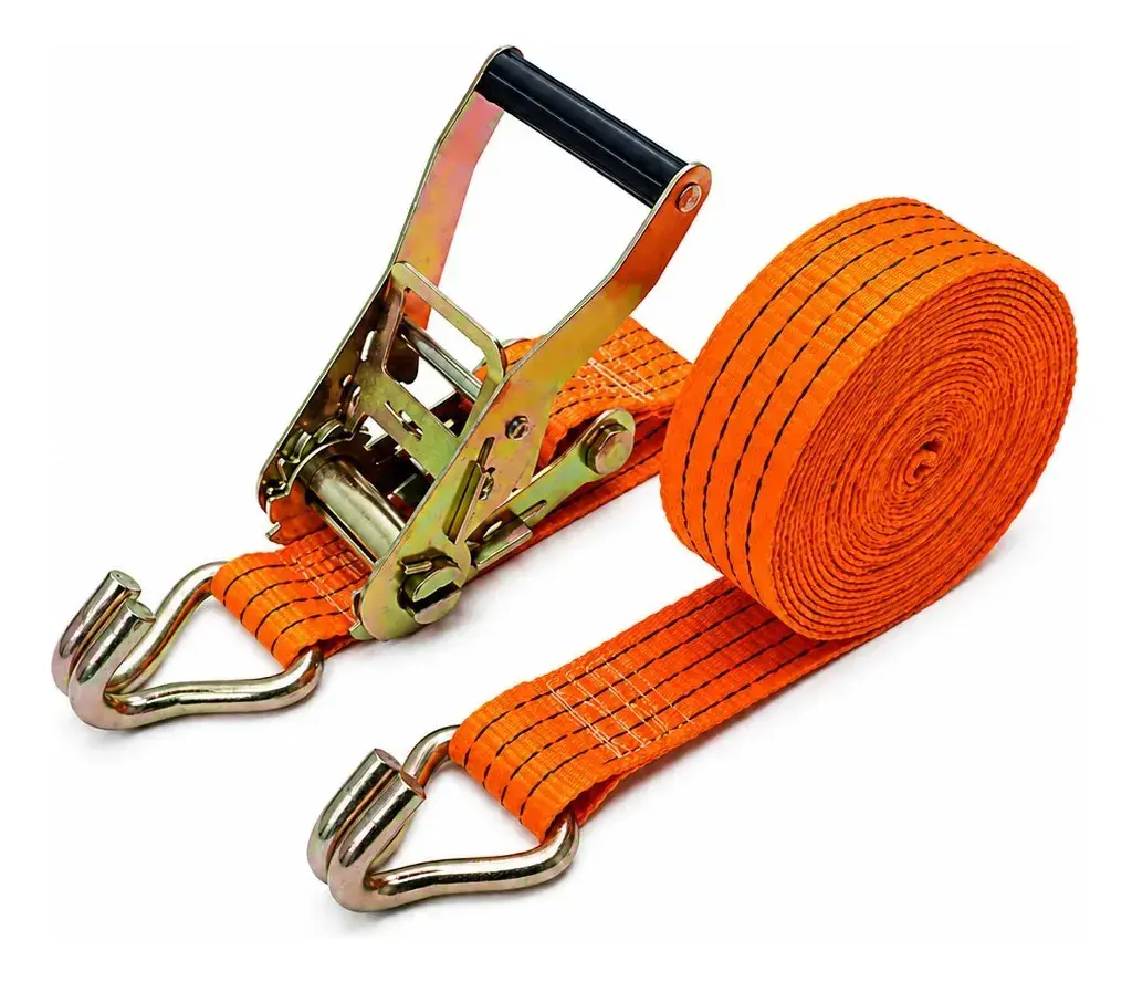 Kit cinta com catraca para amarração de carga, 10 toneladas, 9 m, Cor laranja para caminhão, caminhonete, picapee carro. Gws