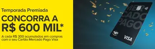 Temporada Premiada Black Friday e Natal | Visa - Use ser cartão Mercado Pago e concorra a R$ 600 mil - 1