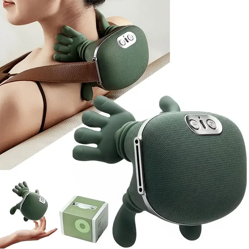 Massageador biomimético para pescoço e ombros, massageador biomimético para pescoço e ombros, massageador tipo xale com função de amassamento, modo de três níveis. - 1