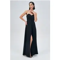 Vestido Longo Strass Feminino Acostamento - 1