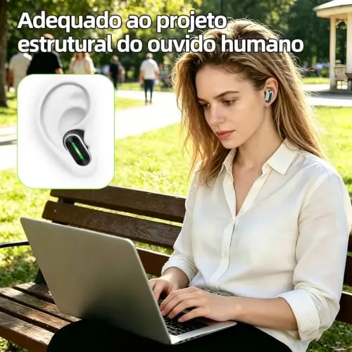 Fone de Ouvido Bluetooth, Fone de ouvido sem fio Bluetooth 5.4, Cancelamento de Ruído, Bateria de 16h, Funciona em Todos os Celulares e Notebook thumbnail 6
