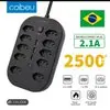 [R$27,06 MOEDAS/DO BRASIL] Régua de energia Coibeu, 10 tomadas, 3 USB, 1 USB-C, 2500W, Bivolt  - 1
