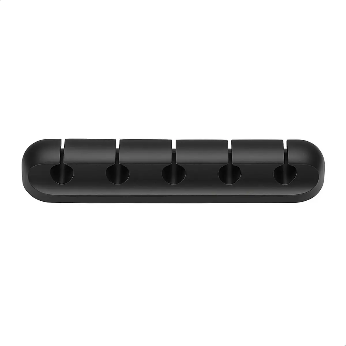 Suporte Organizador de Cabos de Silicone – 5 Entradas, Fixação Adesiva, Portátil e Durável Ideal para Mesa, Escritório e Carro Sanfé