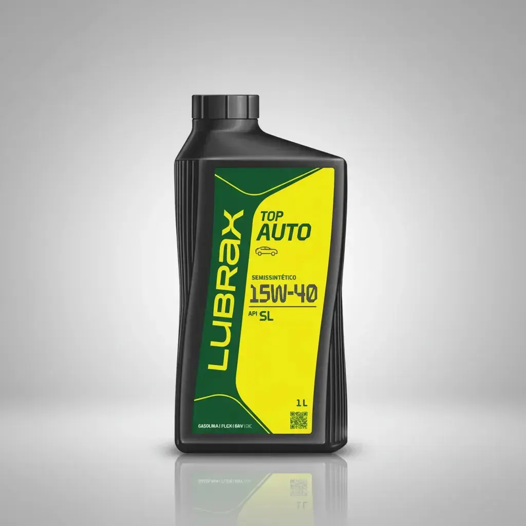 Óleo de Motor Lubrax Semissintético 15W-40 API SL GASOLINA FLEX GNV 15W40 Lubrificante 1 Litro