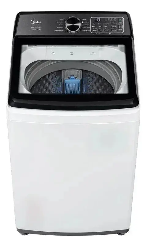 Lavadora De Roupas Midea 12kg Wave Impeller Mav04w120/wkbr0 Branco - 1