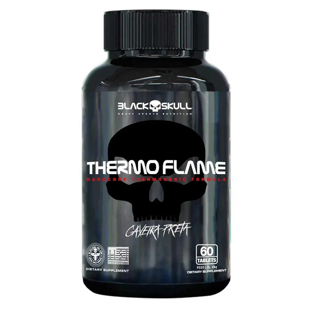 Suplemento Termogênico em Tabletes Black Skull, 60 Tabletes | Thermo Flame - 1