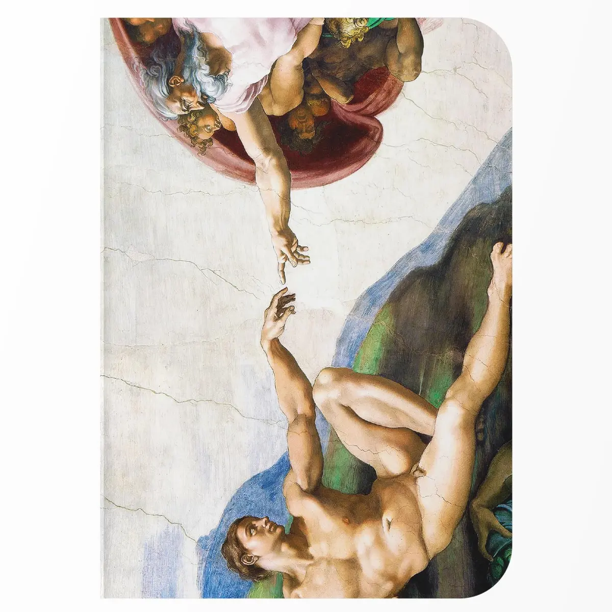Caderno sem Pauta A5 - Capa Flexível 80 Páginas 20x14cm - A Criação de Adão