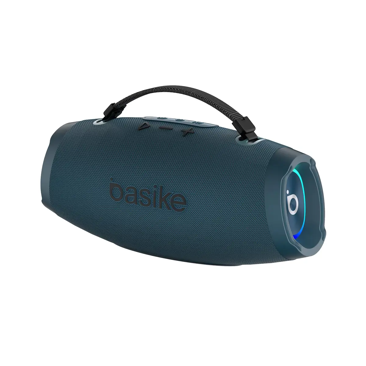 Basike Caixa de Som Estéreo Sem Fio, Boombox 120W, Bluetooth, azul | Bateria 10000mAh, IPX6 À Prova de Água, Luz RGB, Equalizador, TWS, Festa, Viagem, Piscina (azul)