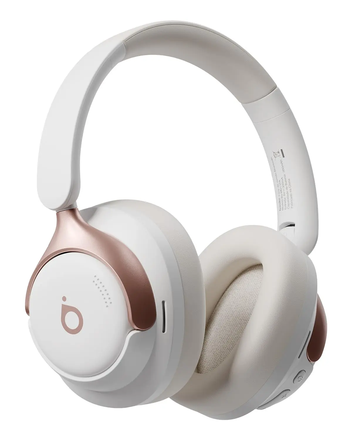 Basike Fone de Ouvido Bluetooth 6.0, Headphone Bluetooth com ANC, Som Hi-Fi | Som de Alta Fidelidade, Chamadas Claras com ENC, Carregamento USB-C, Portátil e Dobrável (Branco)