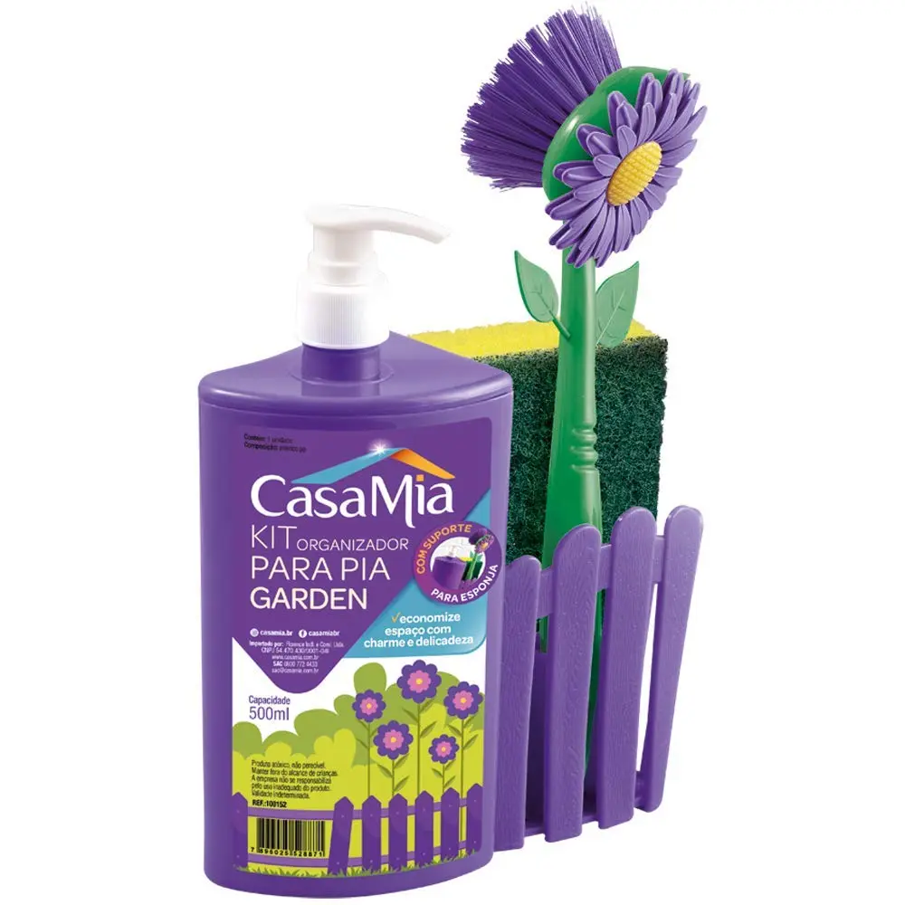 Kit Organizador para Pia Garden, 100152, CasaMia, Cores sortidas, 2 peças