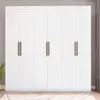 Guarda-Roupa Bartira Ville com 6 Portas e 2 Gavetas - 200,5cm de largura - Branco