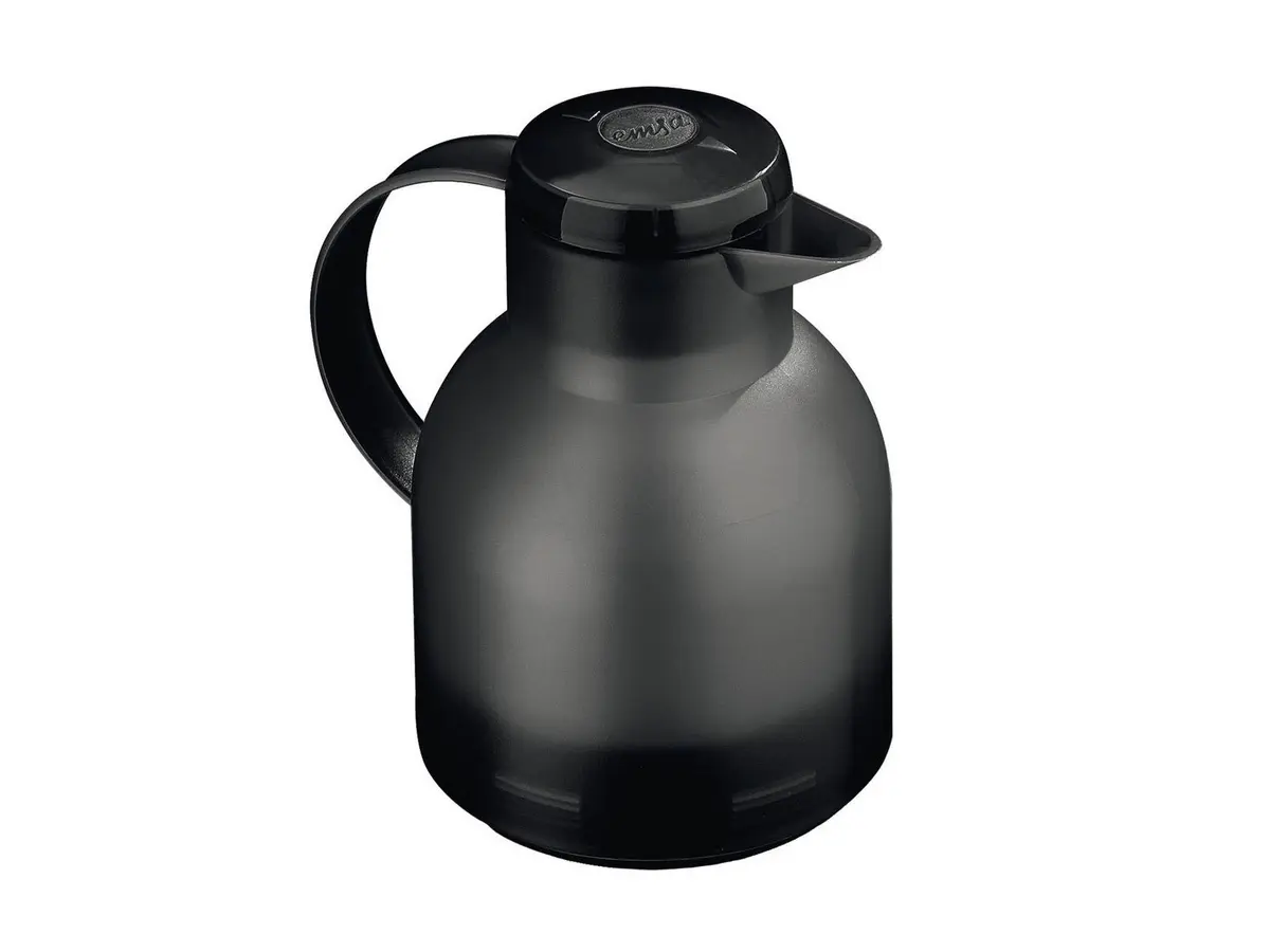 Garrafa Térmica de 1 Litro Quick Press Samba Emsa Preta