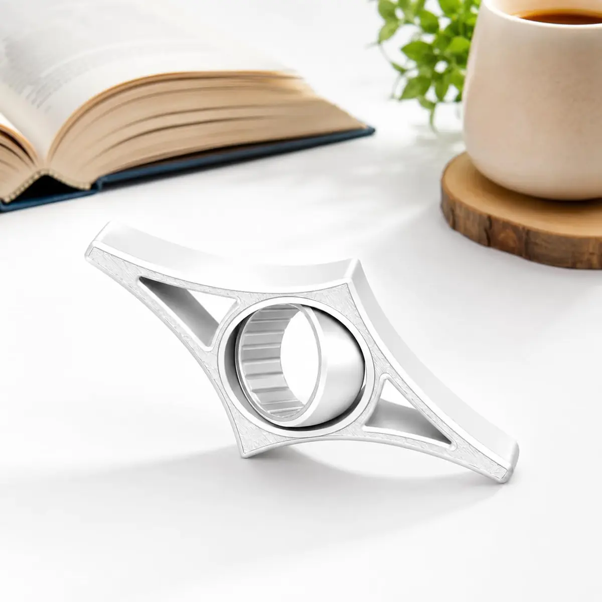 Segurador de Páginas Branco Articulado para Livros - Ergonômico