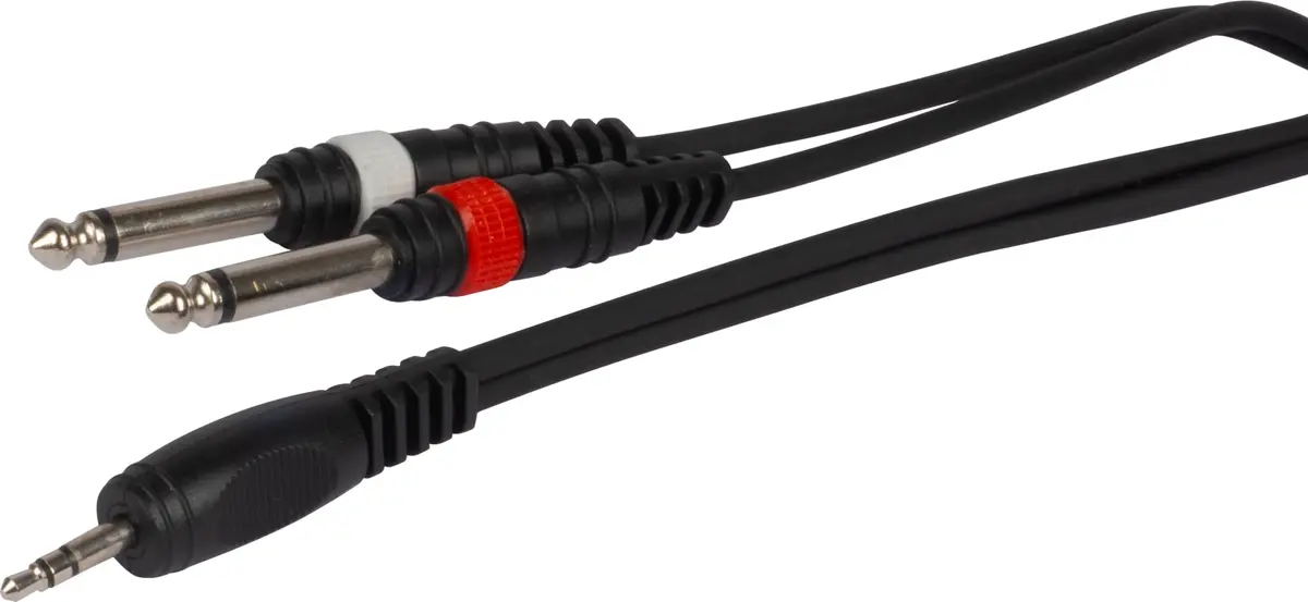 HAYONIK Cabo P2 estéreo para 2 P10 Mono Linha Player 1,8M