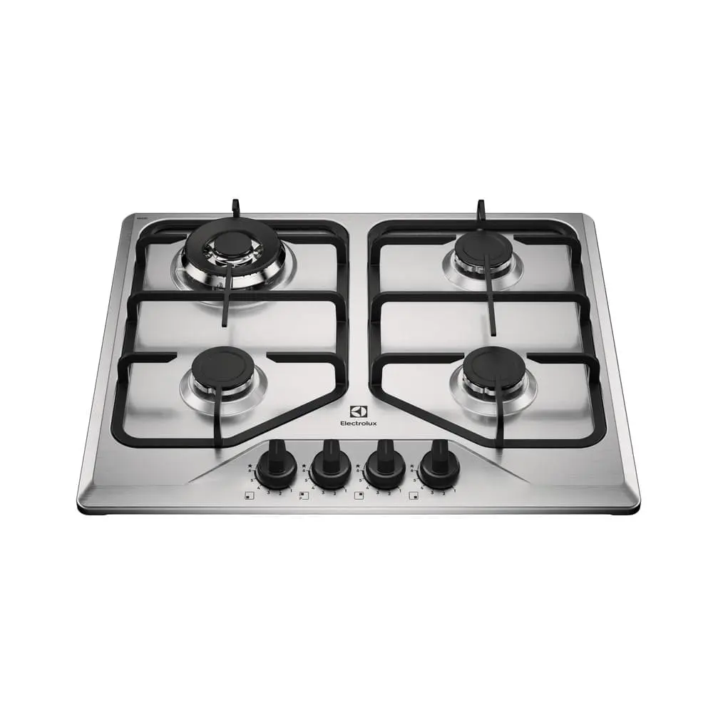 Electrolux Cooktop 4 Bocas a Gás Electrolux Inox Experience Multi Chama e Grade Ferro Fundido (KE4XC) Bivolt