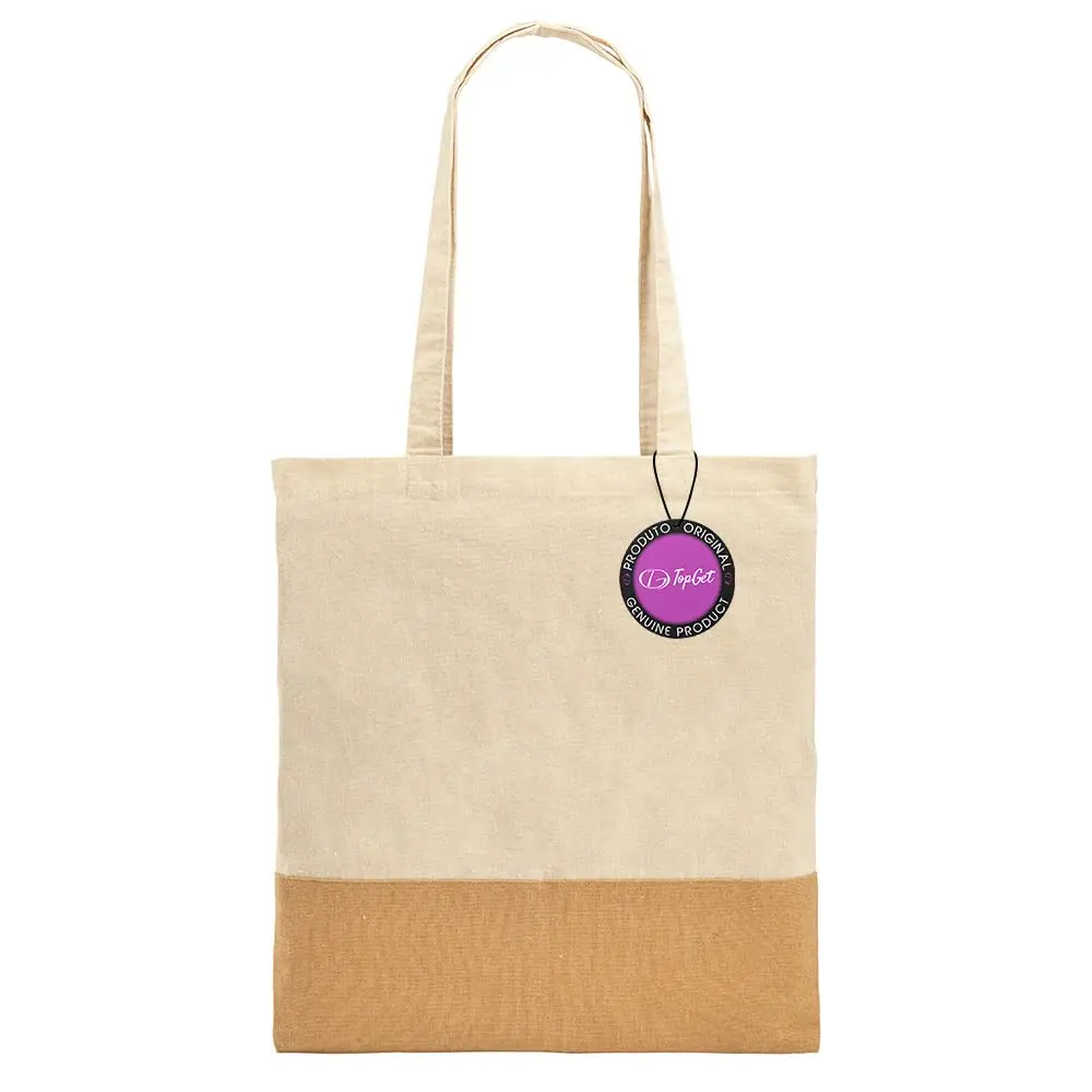 Sacola Ecobag em Algodão 37x41 cm Sevilha TopGet (Natural)