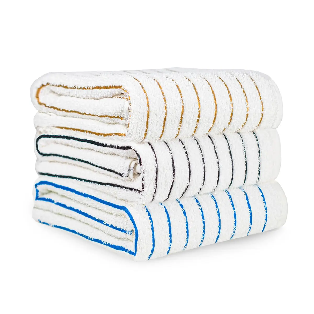 Kit 03 Toalha de Banho Grossa Praia Hotel 440g/m² Costura Dupla Reforçada (Sortido)