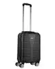 Mala de Bordo Abs para Viagem Viaggio Via-1921 Cadeado Integrado Rodas Duplas Giro 360 Preta - 1